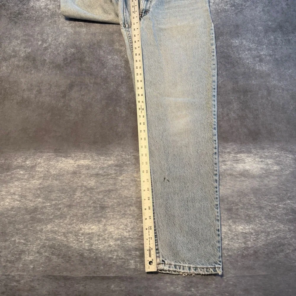 VTG Levis 550 Orange Tab Relaxed Fit Tapered Leg Jeans 33x32 Light Wash Made USA